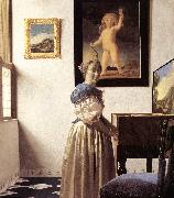 VERMEER VAN DELFT, Jan Lady Standing at a Virginal er oil painting picture wholesale